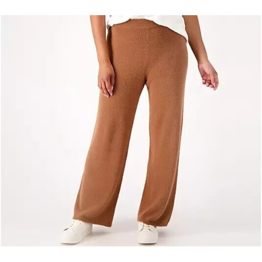 New Womens Encore by Idina Menzel Regular Cloud Wide Leg Pant XS Brown Ember Sof
